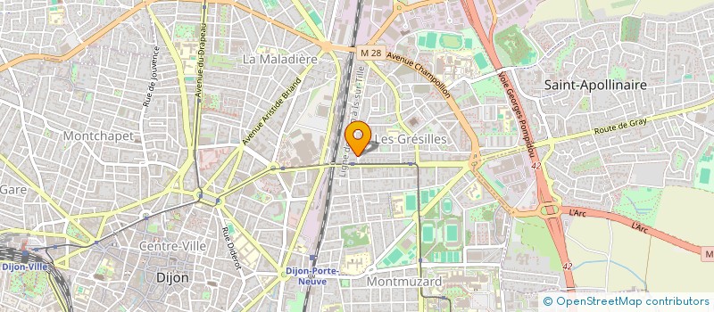 localisation de l'entreprise SCI DEVER ET + à DIJON