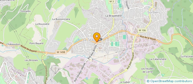 localisation de l'entreprise SCI DEVERNOILLE  LA TALAUDIERE