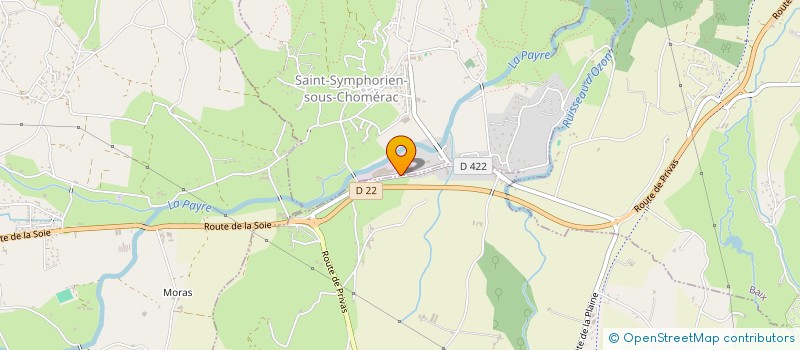 localisation de l'entreprise SCI DEVES CORP.  SAINT-SYMPHORIEN-SOUS-CHOMERAC