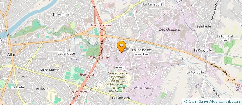 localisation de l'entreprise SCI DEVGRAPHIE à ALBI