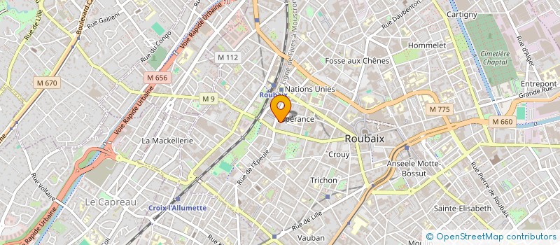 localisation de l'entreprise SCI DEVIENNE  ROUBAIX