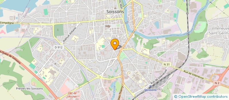 localisation de l'entreprise SCI DEVIGARH à SOISSONS