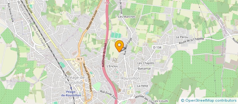 localisation de l'entreprise SCI DEVILLE  ROUSSILLON