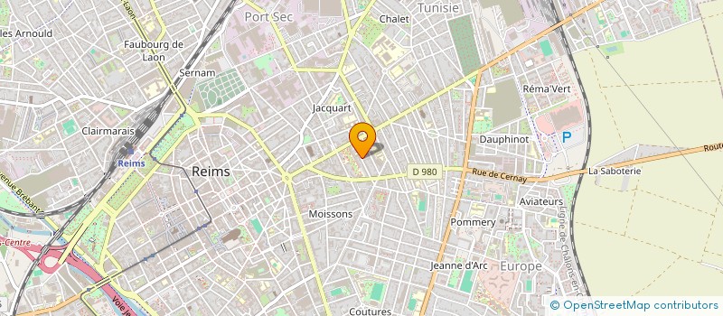 localisation de l'entreprise SCI DEVILLE 6  REIMS