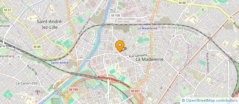 localisation de l'entreprise SCI DEVILLERS à LA MADELEINE