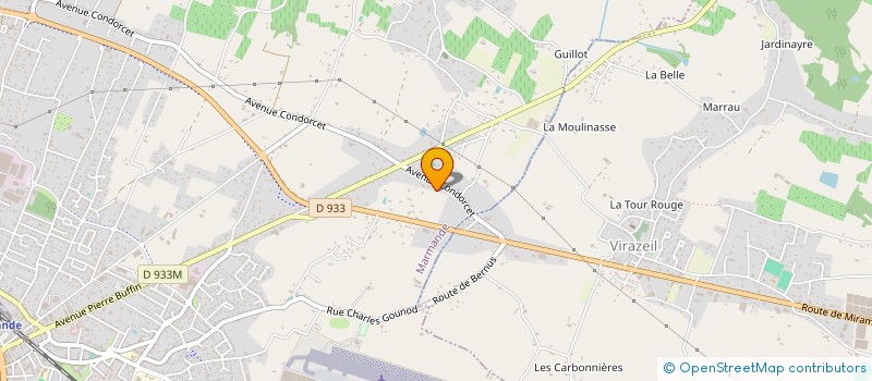 localisation de l'entreprise SCI DEVIR  MARMANDE