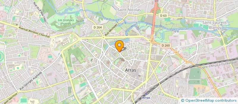 localisation de l'entreprise SCI DEVITRE à ARRAS
