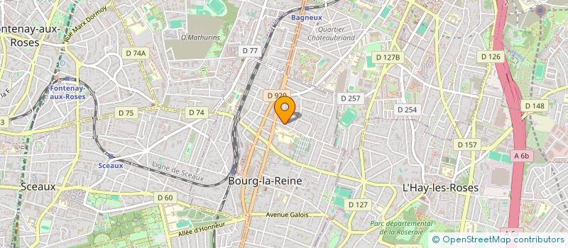 localisation de l'entreprise SCI DEWET à BOURG-LA-REINE