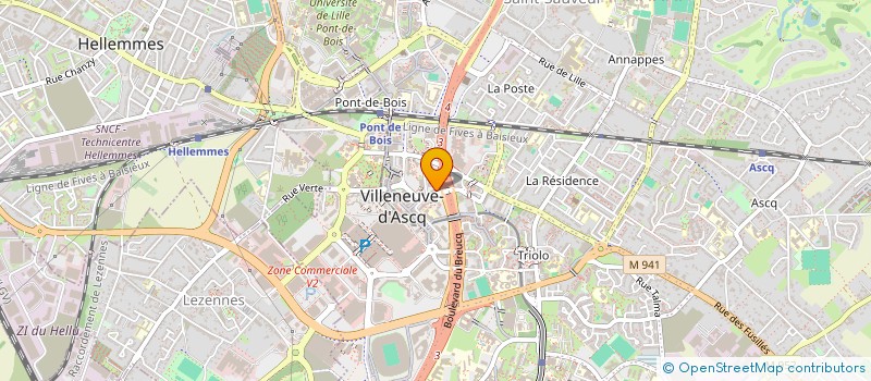 localisation de l'entreprise SCI DEWOITINE à VILLENEUVE-D'ASCQ