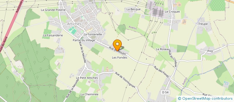 localisation de l'entreprise SCI DEWULF 3  ATTICHES