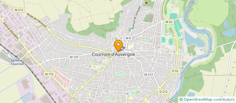 localisation de l'entreprise SCI DEXTER  COURNON-D'AUVERGNE