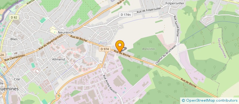 localisation de l'entreprise SCI DEY  SARREGUEMINES