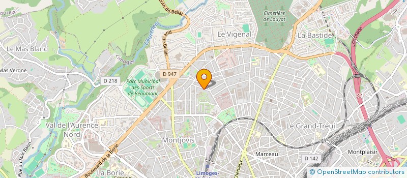 localisation de l'entreprise SCI DEY  LIMOGES