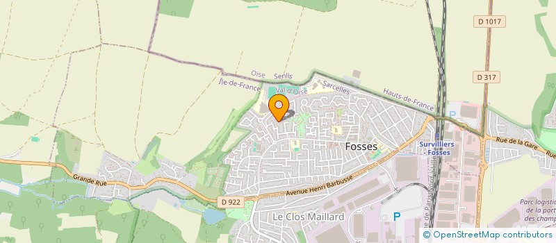 localisation de l'entreprise SCI DEYANN  FOSSES