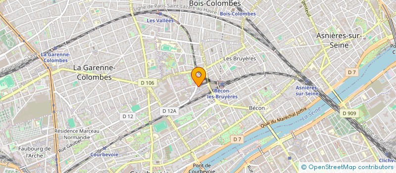 localisation de l'entreprise SCI DEYWAG à BOIS-COLOMBES