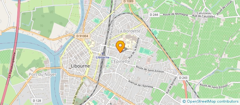 localisation de l'entreprise SCI DEZI  LIBOURNE