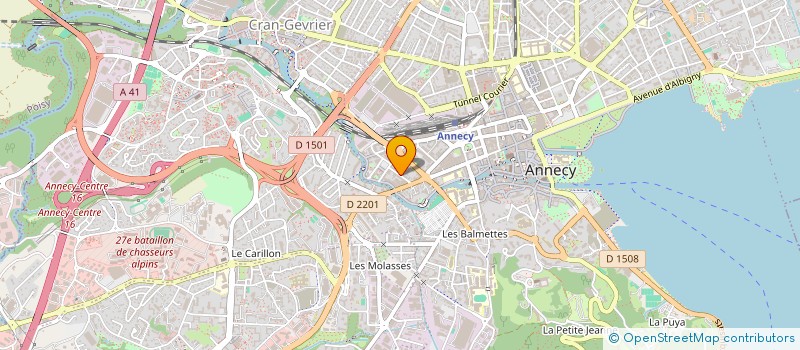 localisation de l'entreprise SCI DF à ANNECY