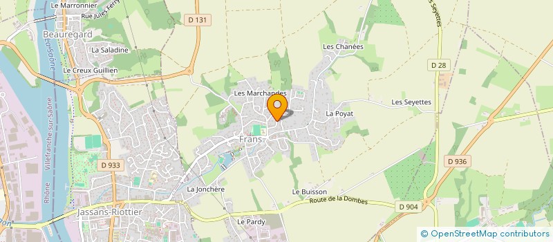 localisation de l'entreprise SCI DF JM à FRANS