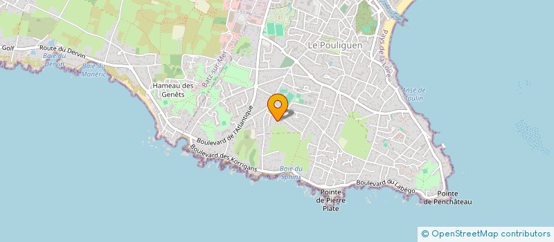 localisation de l'entreprise SCI DF2JH  LE POULIGUEN