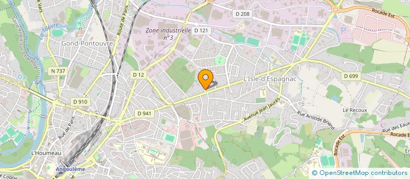 localisation de l'entreprise SCI DFCA  L'ISLE-D'ESPAGNAC