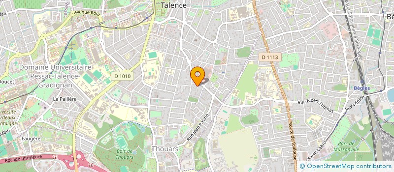 localisation de l'entreprise SCI DFD  TALENCE