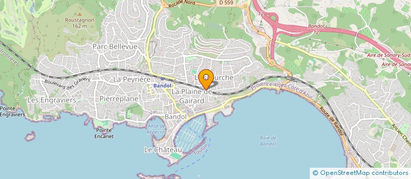 localisation de l'entreprise SCI DFF à BANDOL