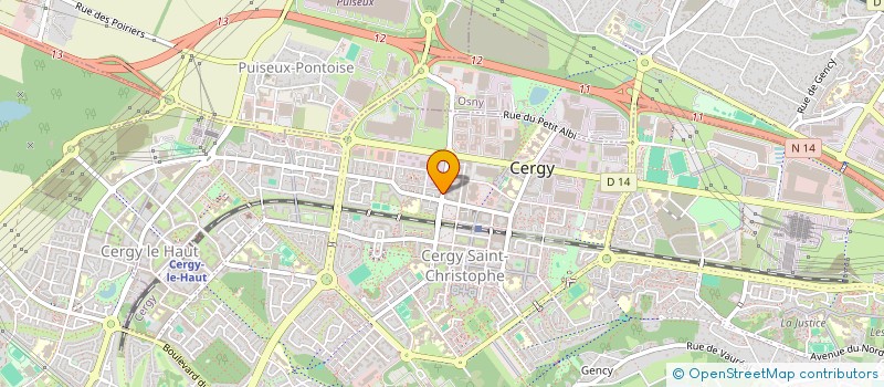 localisation de l'entreprise SCI DFG  CERGY