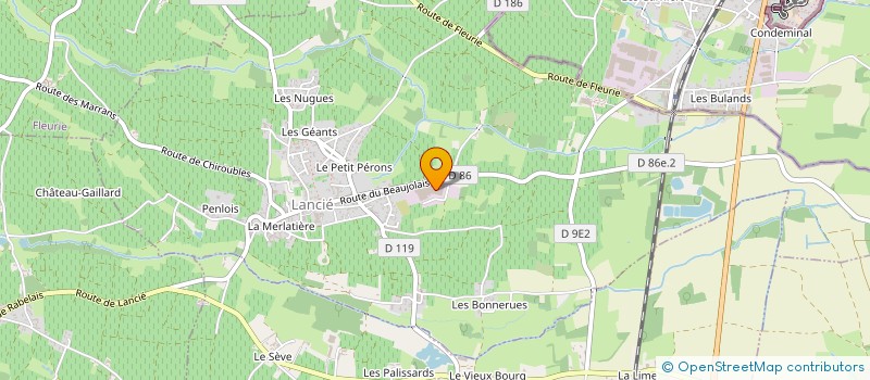 localisation de l'entreprise SCI DFJM OLIVEIRA  CORCELLES-EN-BEAUJOLAIS