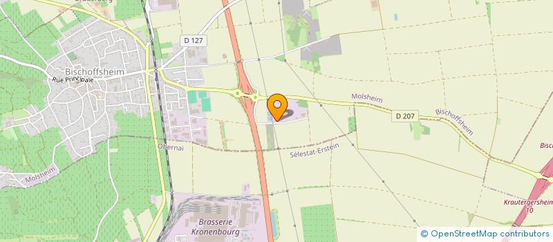 localisation de l'entreprise SCI DFK  BISCHOFFSHEIM