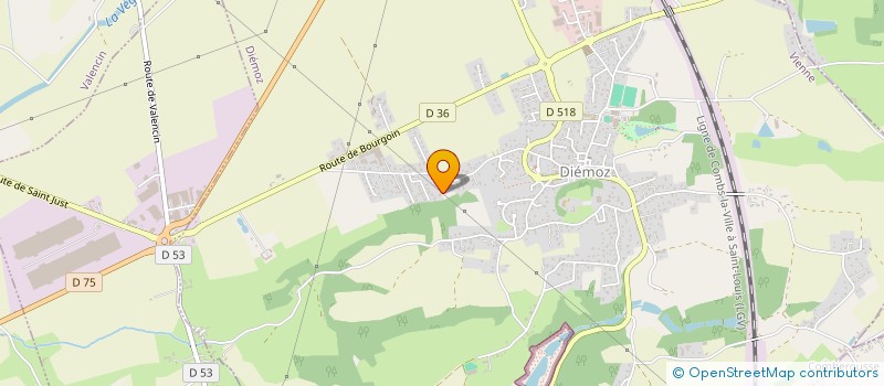 localisation de l'entreprise SCI DFS  DIEMOZ