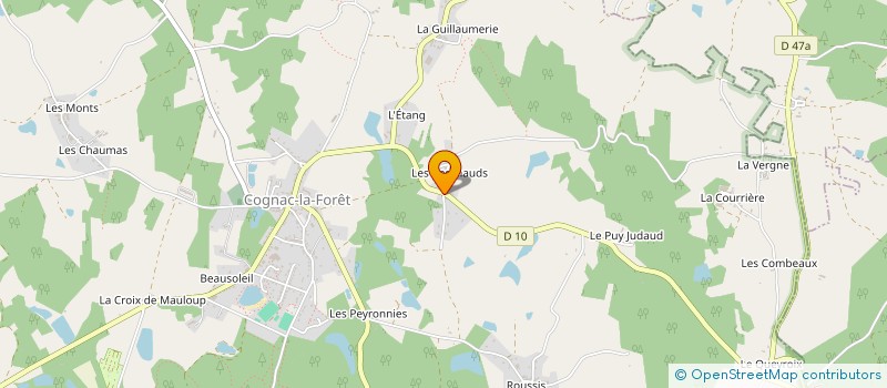 localisation de l'entreprise SCI DG à COGNAC-LA-FORET