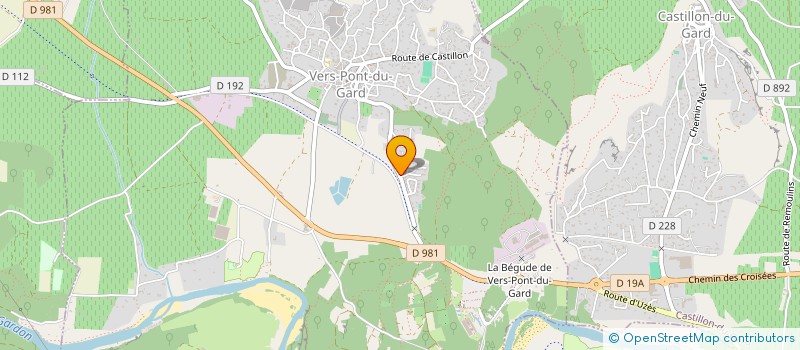 localisation de l'entreprise SCI DG  VERS-PONT-DU-GARD