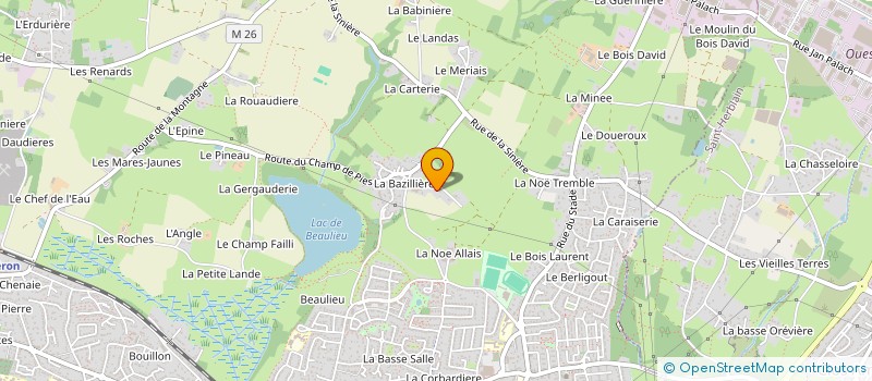 localisation de l'entreprise SCI DG à COUERON