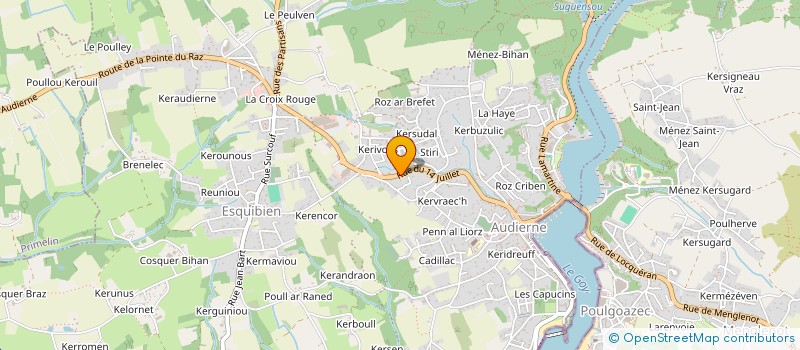 localisation de l'entreprise SCI DG  AUDIERNE