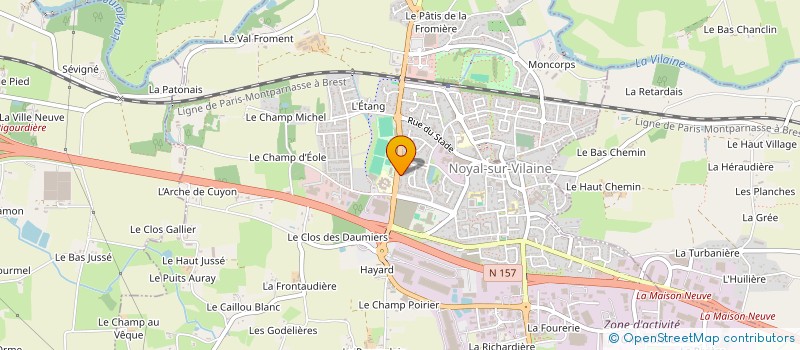 localisation de l'entreprise SCI DG  NOYAL-SUR-VILAINE