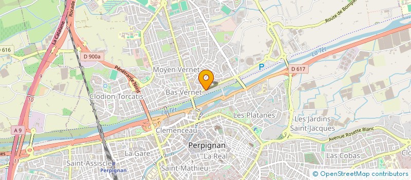 localisation de l'entreprise SCI DG  PERPIGNAN
