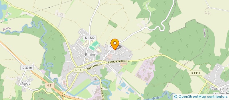 localisation de l'entreprise SCI DG  BRAINE