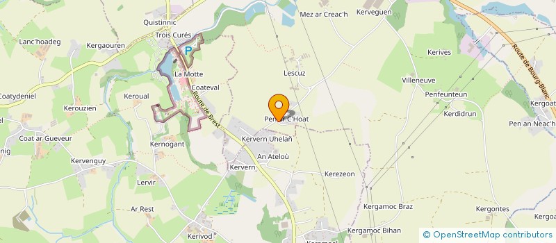 localisation de l'entreprise SCI DG AND CO  BOURG-BLANC