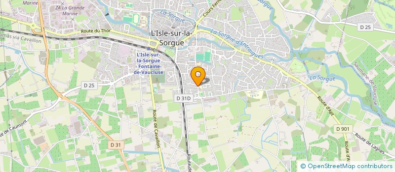 localisation de l'entreprise SCI DG IMMO  L'ISLE-SUR-LA-SORGUE