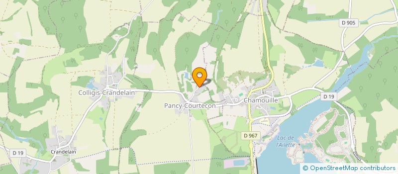 localisation de l'entreprise SCI DG IMMO  PANCY-COURTECON