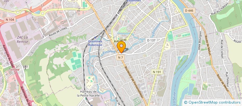 localisation de l'entreprise SCI DG IMMOBILIER à CORBEIL-ESSONNES