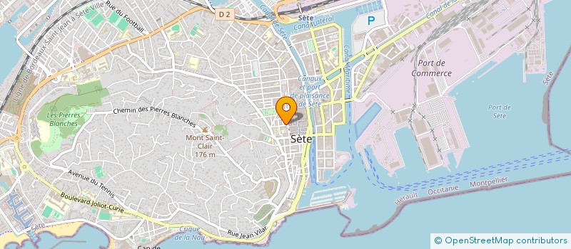 localisation de l'entreprise SCI DG IMMOBILIER  SETE