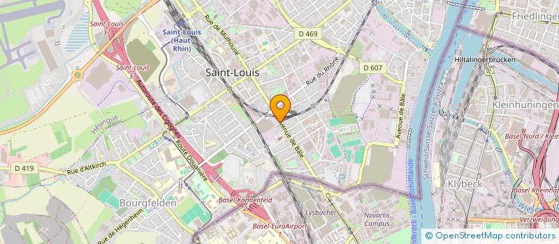 localisation de l'entreprise SCI DG&LA  SAINT-LOUIS