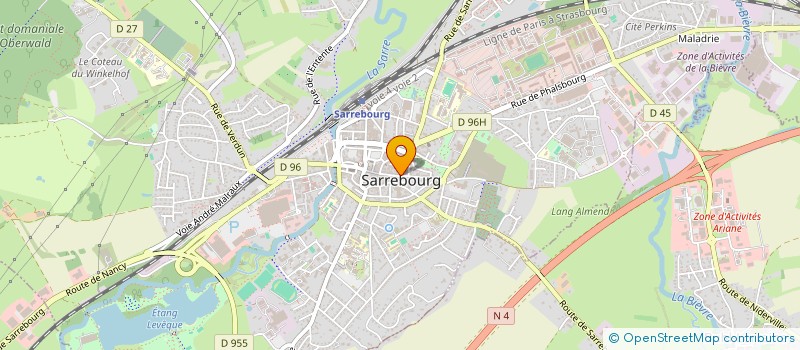 localisation de l'entreprise SCI DG.ONE à SARREBOURG