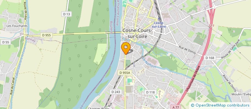 localisation de l'entreprise SCI DG PASTEUR à COSNE-COURS-SUR-LOIRE