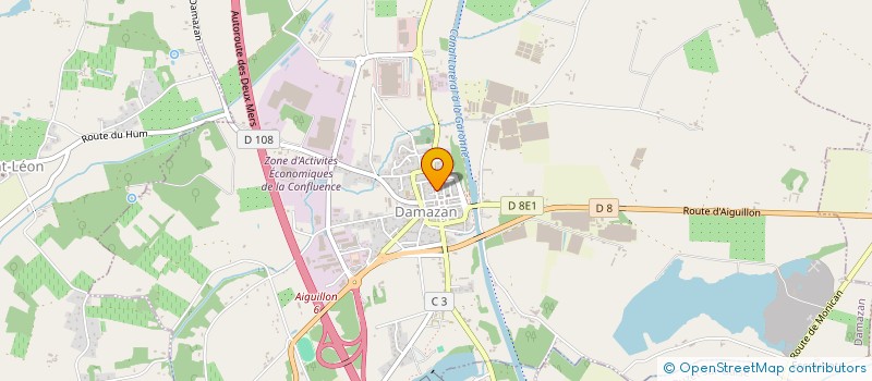 localisation de l'entreprise SCI DG1  DAMAZAN