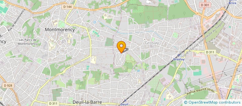 localisation de l'entreprise SCI DG21  GROSLAY