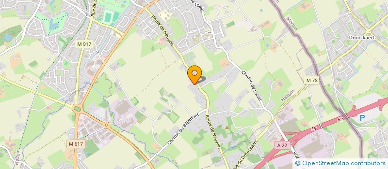 localisation de l'entreprise SCI DG22  HALLUIN