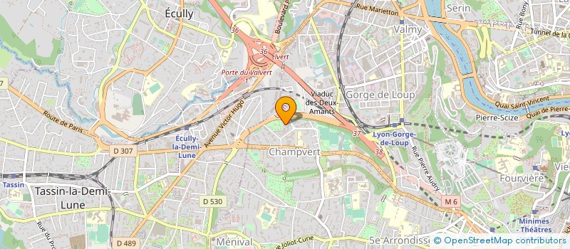 localisation de l'entreprise SCI DGC  LYON