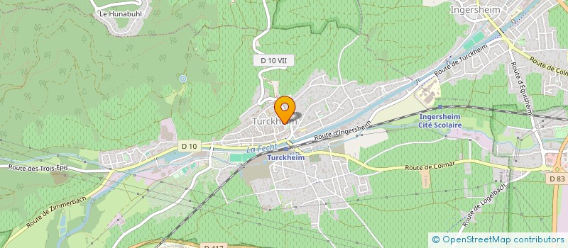 localisation de l'entreprise SCI DGECH72  COLMAR